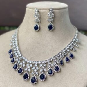 Aarohi Statement Silver Necklace