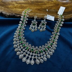 CZ NECKLACE WITH EARRING