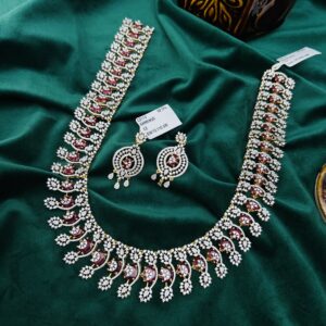 CZ NECKLACE WITH EARRING