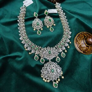 CZ NECKLACE WITH EARRINGS