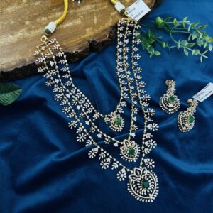 CZ NECKLACE  WITH EARRINGS