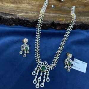 CZ NECKLACE WITH EARRING