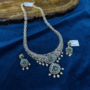 CZ NECKLACE WITH EARRING