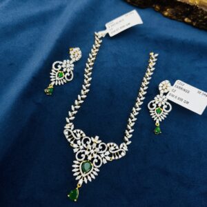 CZ NECKLACE WITH EARRING