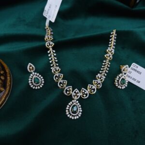 CZ NECKLACE WITH EARRINGS