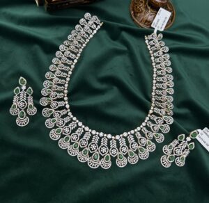 CZ NECKLACE WITH EARRING