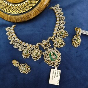 CZ NECKLACE WITH EARRINGS