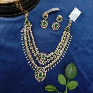 CZ NECKLACE WITH EARRINGS