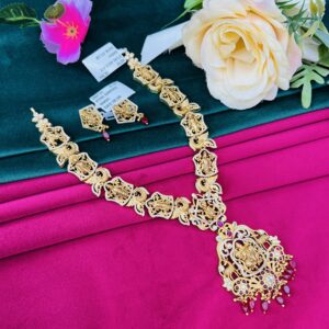 STONE NECKLACE WITH EARRINGS