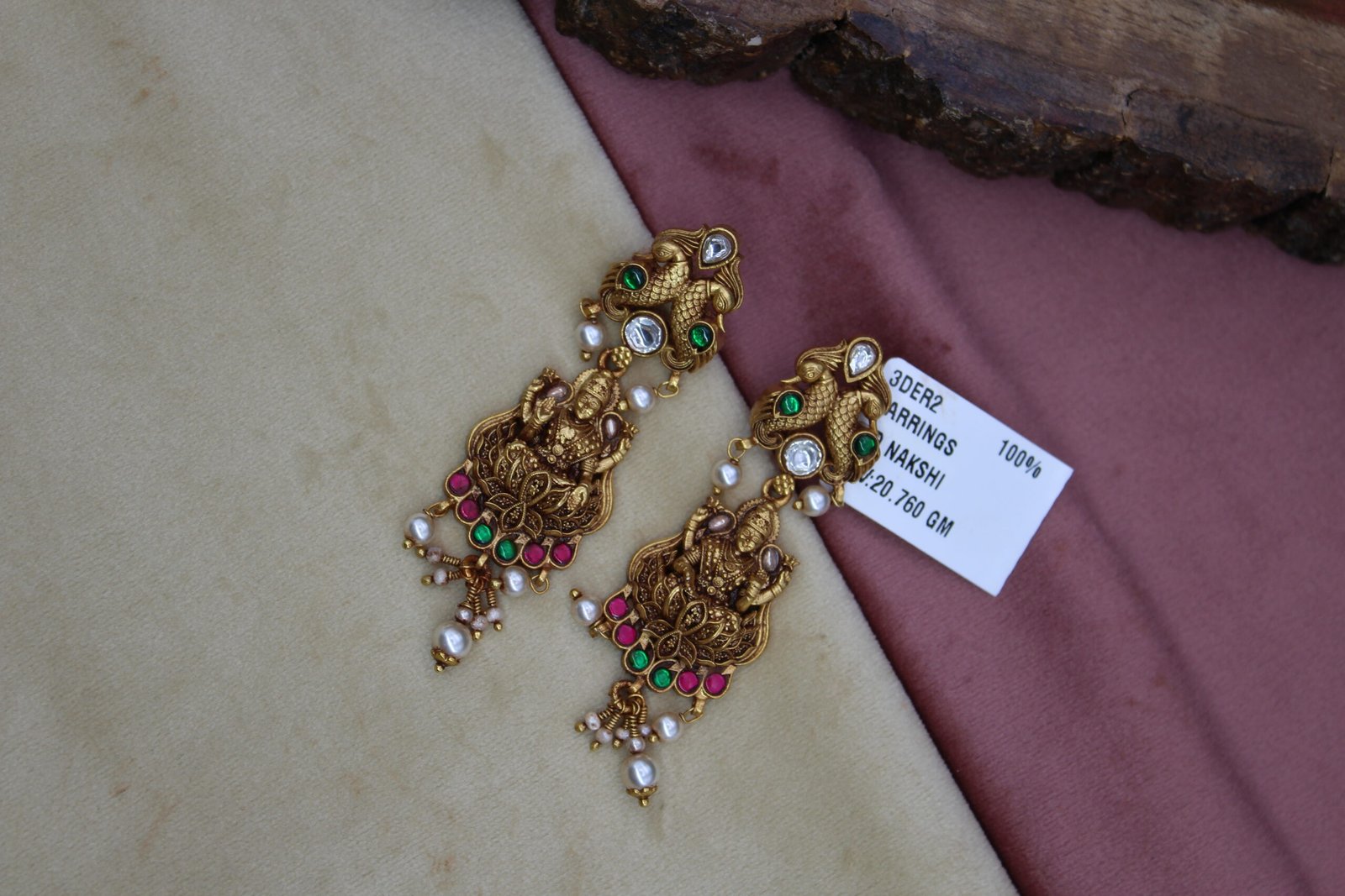 3D NAKSHI EARRINGS