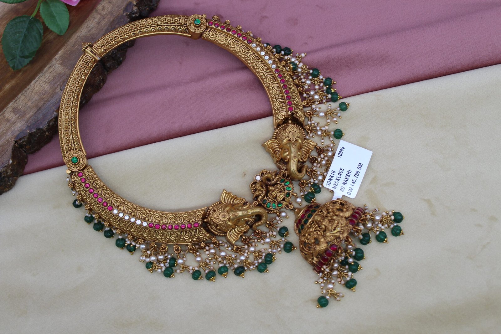 3D NAKSHI NECKLACE