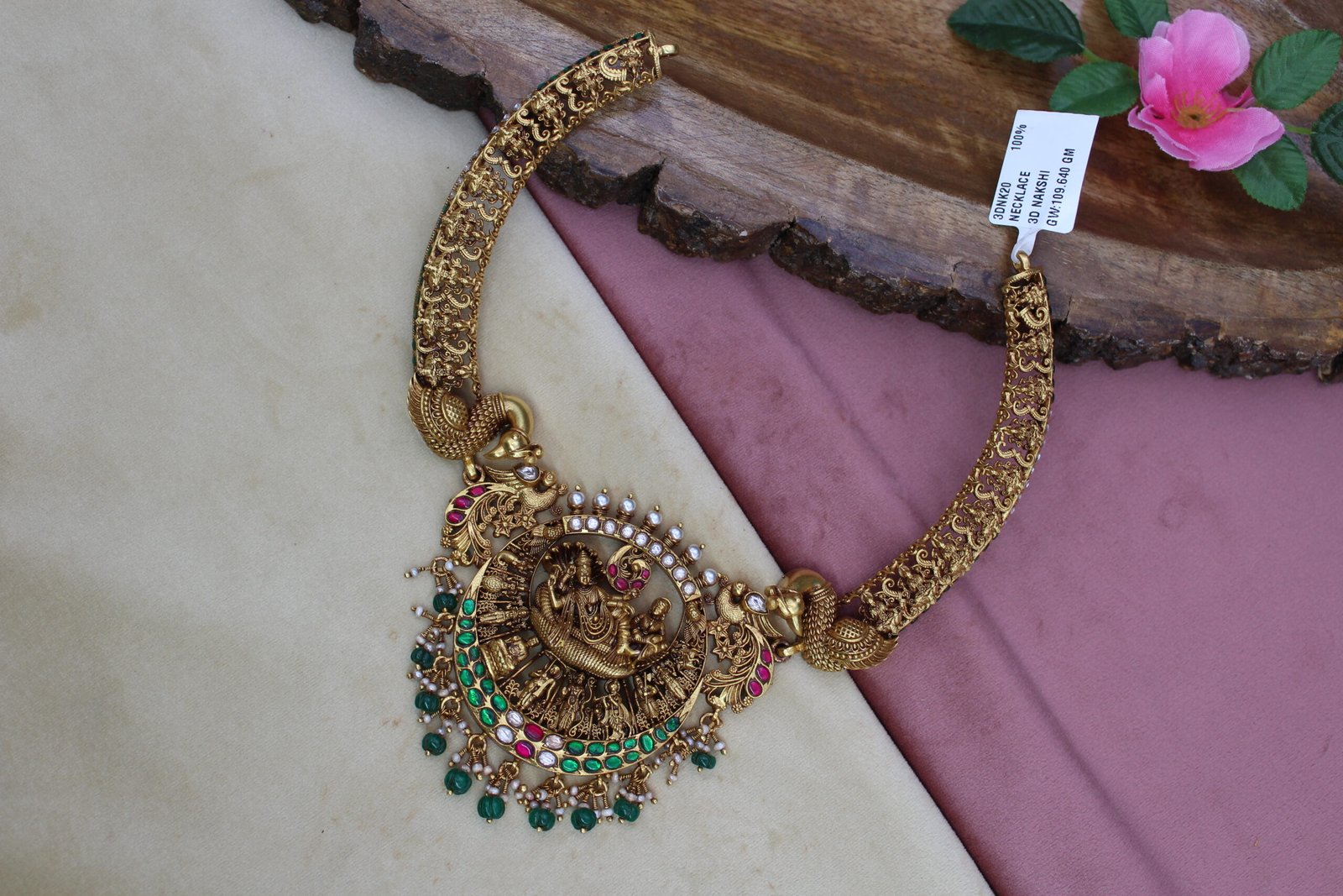 3D NAKSHI NECKLACE