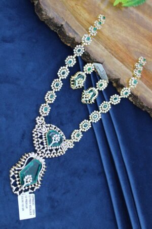 CZ PREMIUM NECKLACE WITH EARRINGS