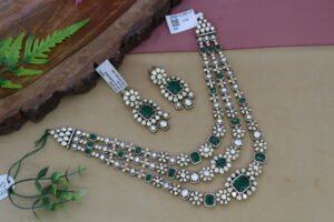 POLKI NECKLACE WITH EARRINGS