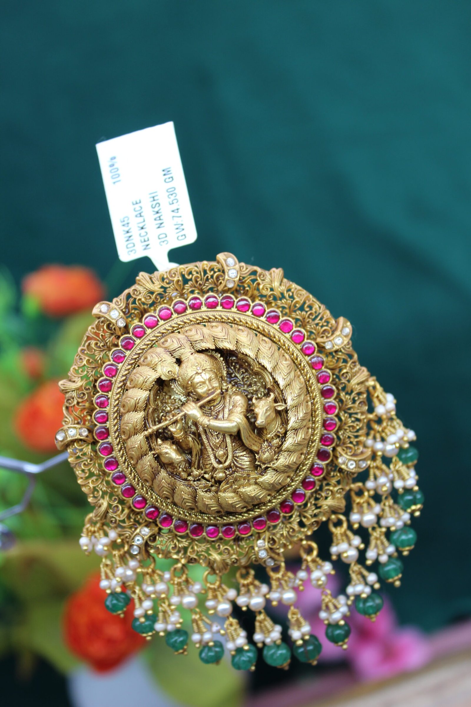 3D NAKSHI PENDANT