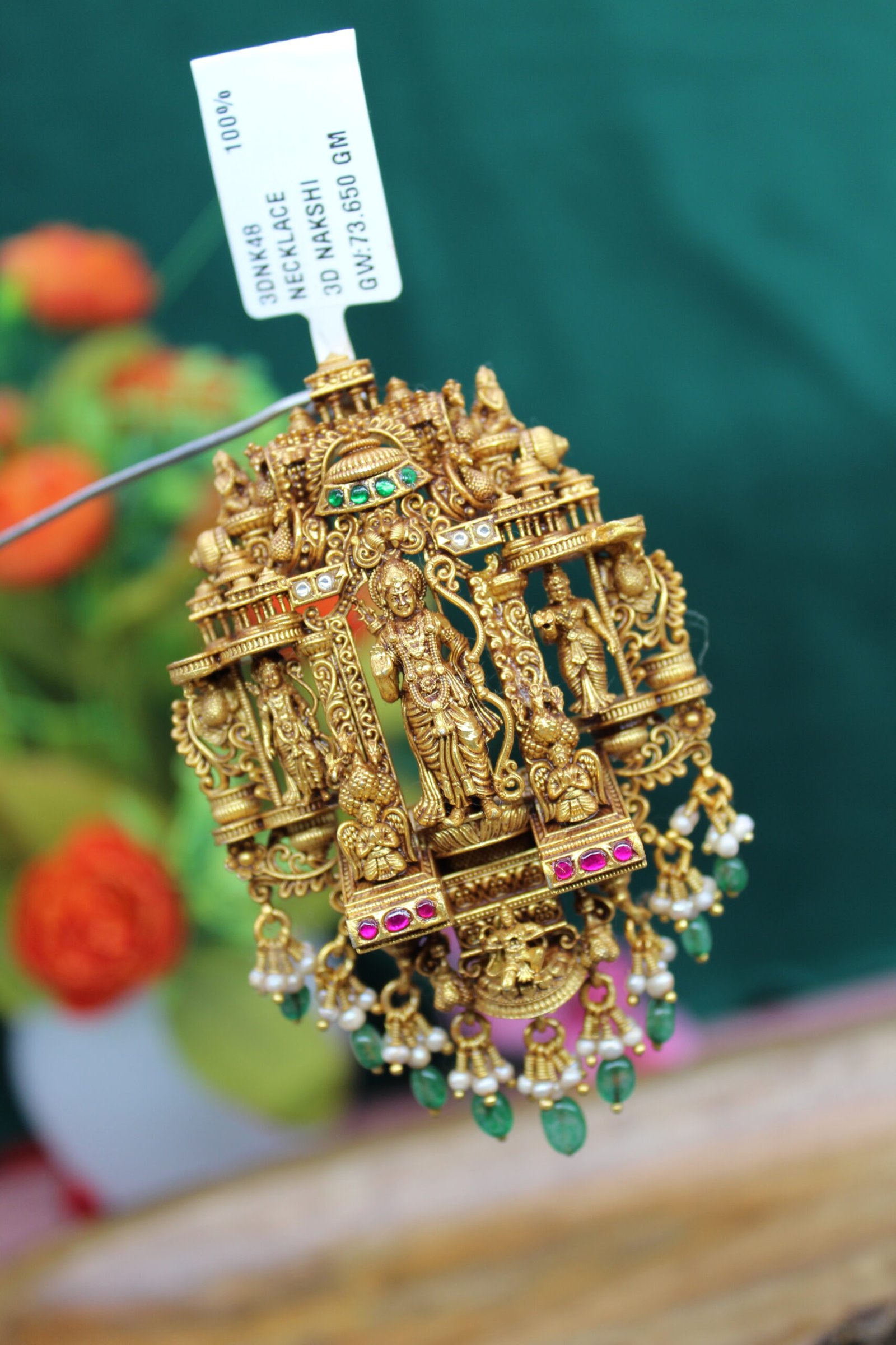 3D NAKSHI PENDANT
