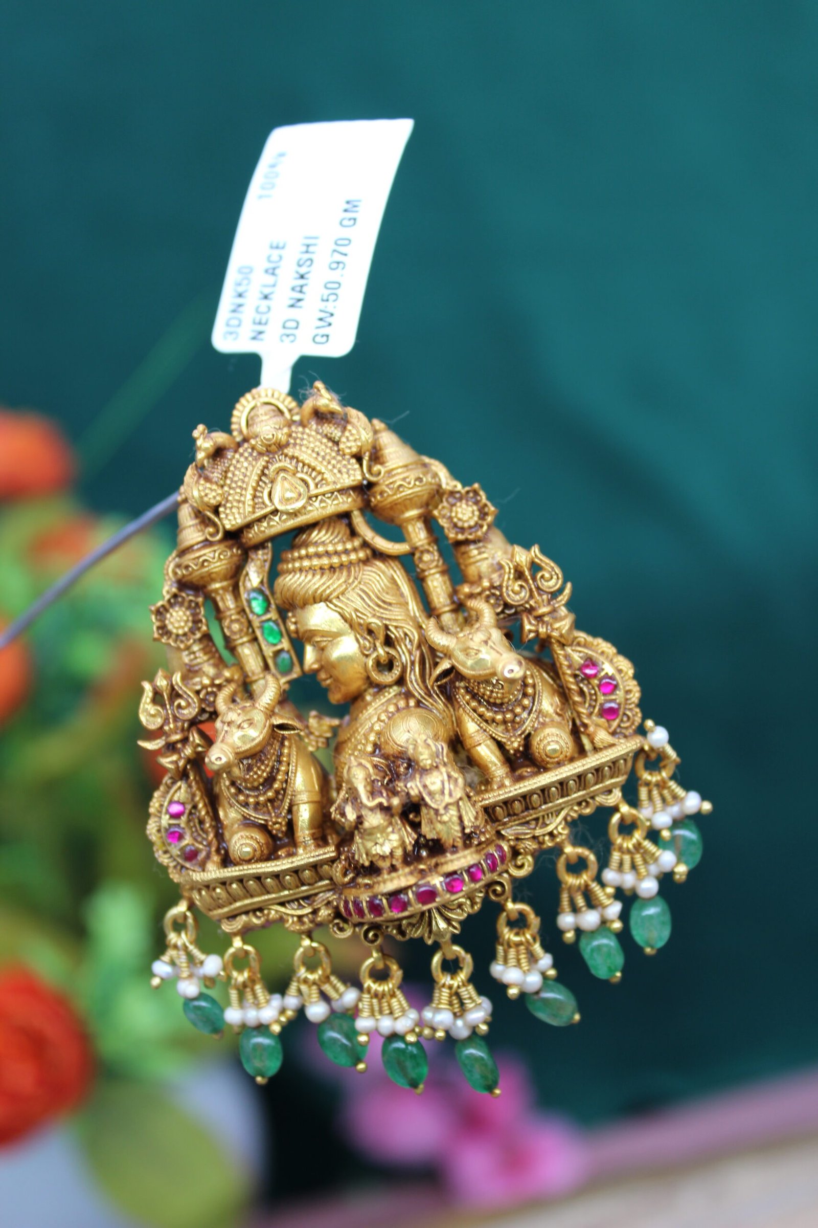 3D NAKSHI PENDANT