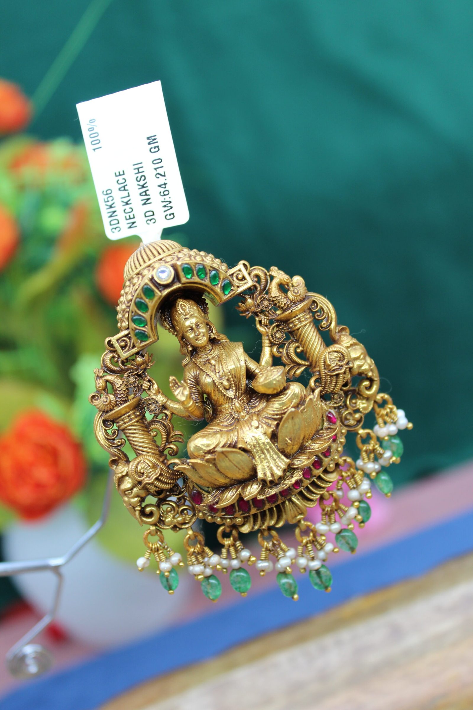 3D NAKSHI PENDANT