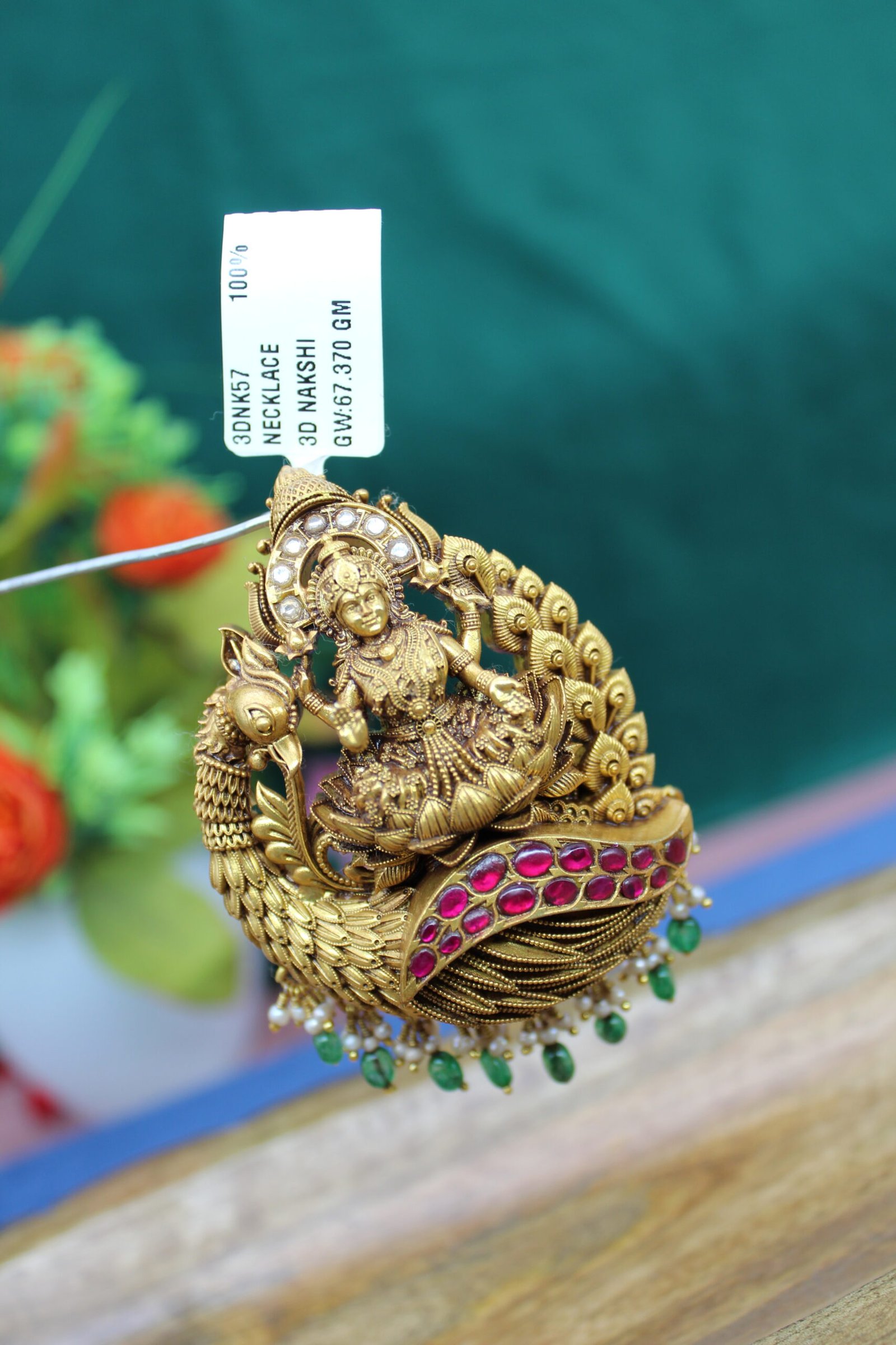 3D NAKSHI PENDANT