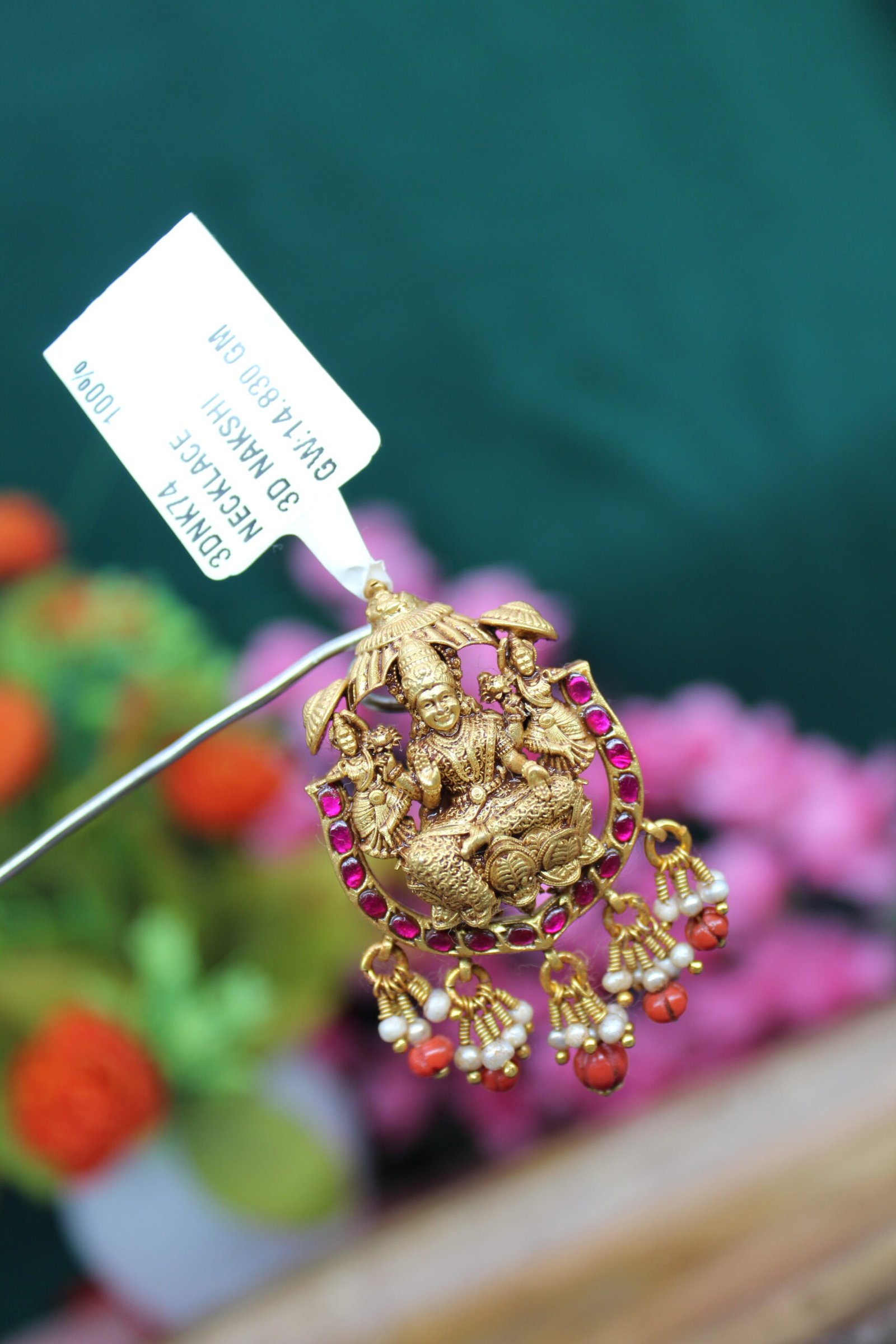 3D NAKSHI PENDANT